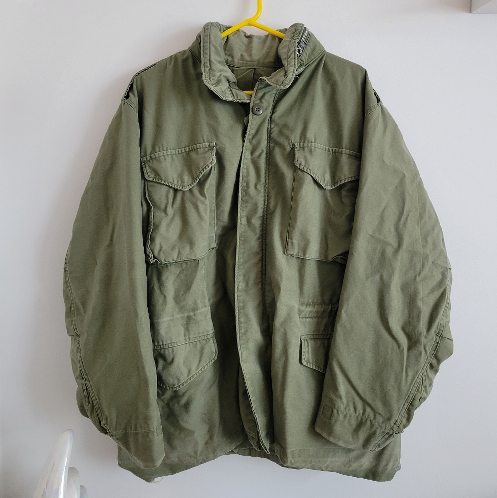 vintage 70s military jacket